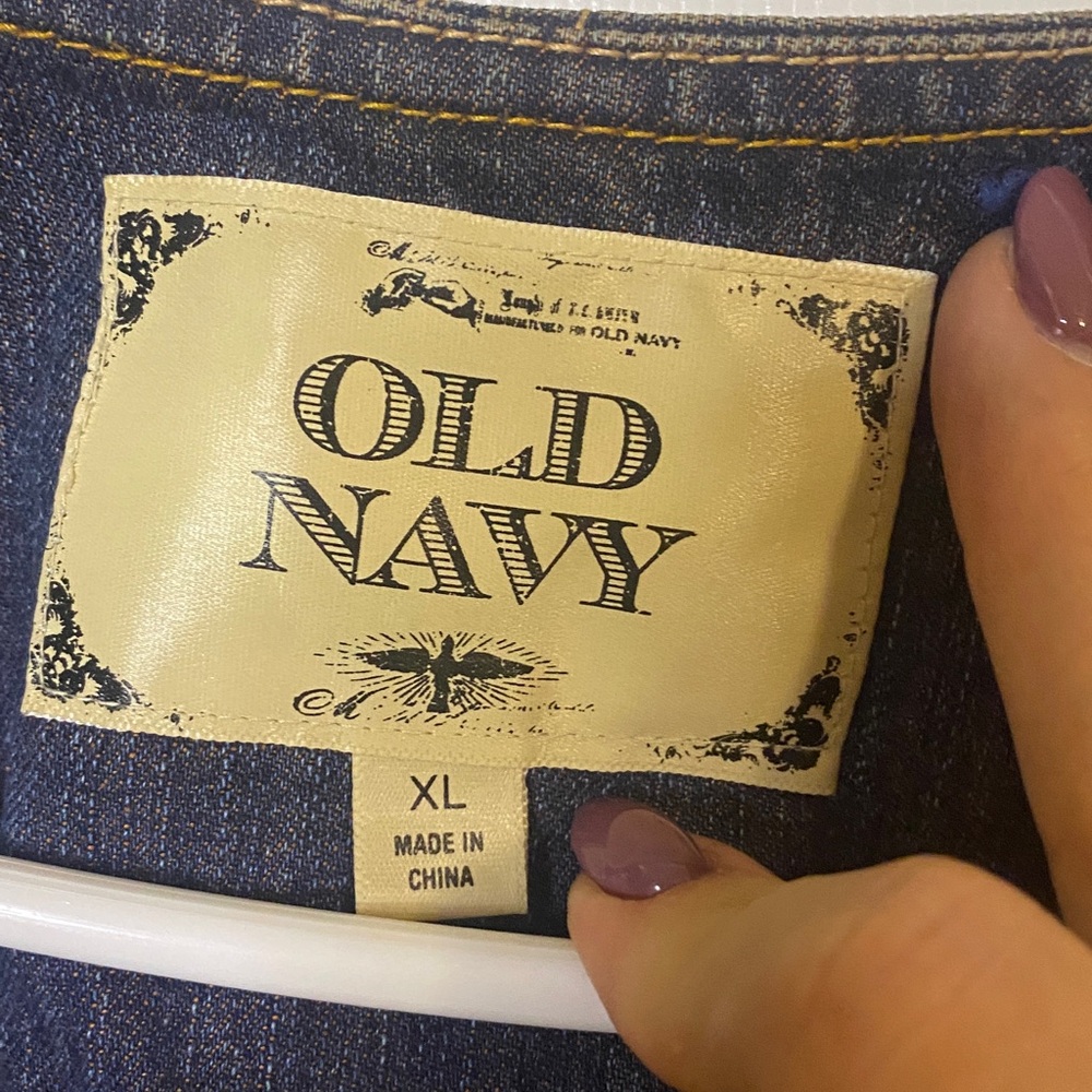 Old Navy Dark Blue Denim Vest - Picture 4 of 6